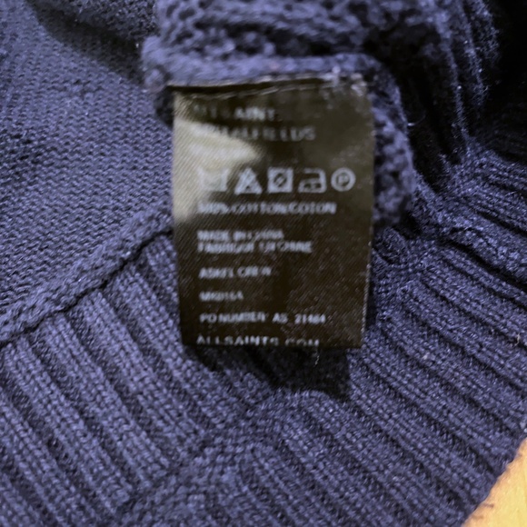 Mens All Saints Askel Crew Sweater / Small - Picture 4 of 6